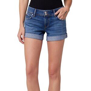 Hudson NWT Croxley Mid Thigh Short Denim Cuff 5 Pockets Stretch Size 29